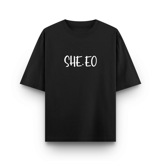 She.EO Oversized Printed T-Shirt