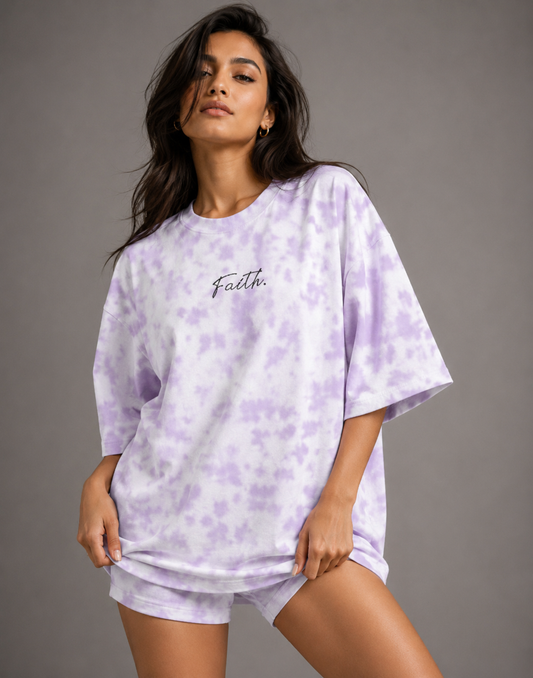Unisex Tie Dye Oversized T-Shirt FAITH