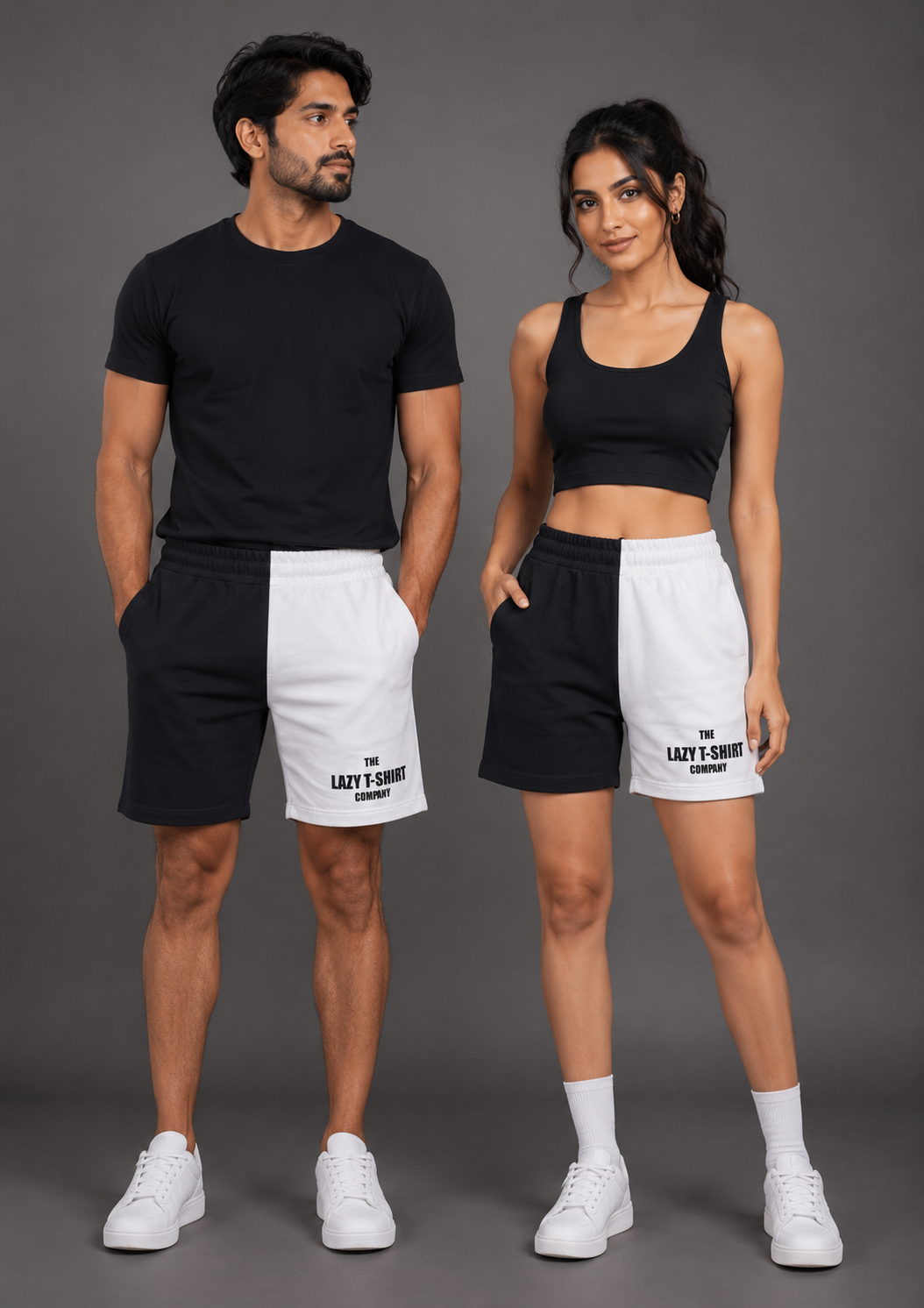 Black & White Shorts